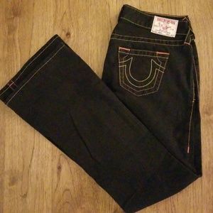 True Religion black low rise pants